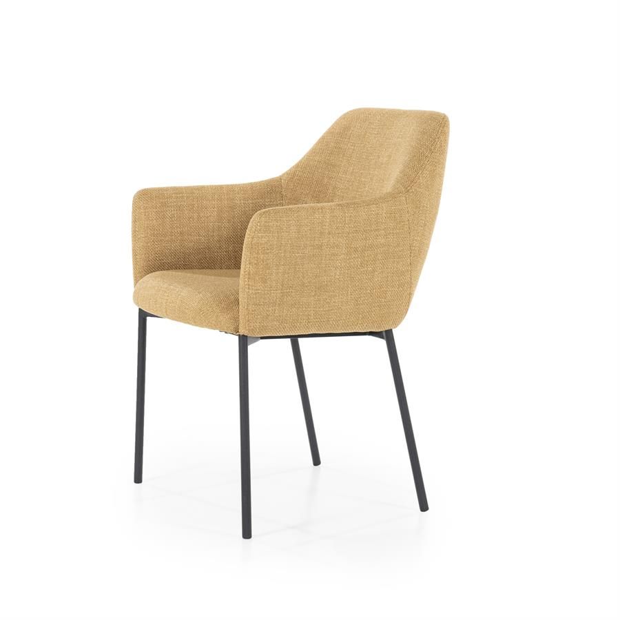 Stoel Paul - mosterd Linea - Afbeelding 2