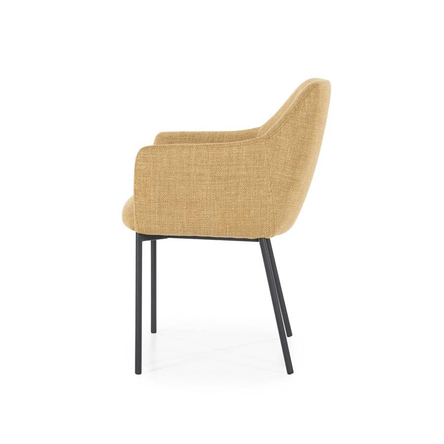 Stoel Paul - mosterd Linea - Afbeelding 3