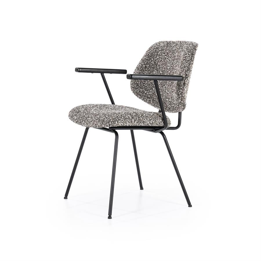 Stoel Jon met arml - taupe Maywood - Afbeelding 2