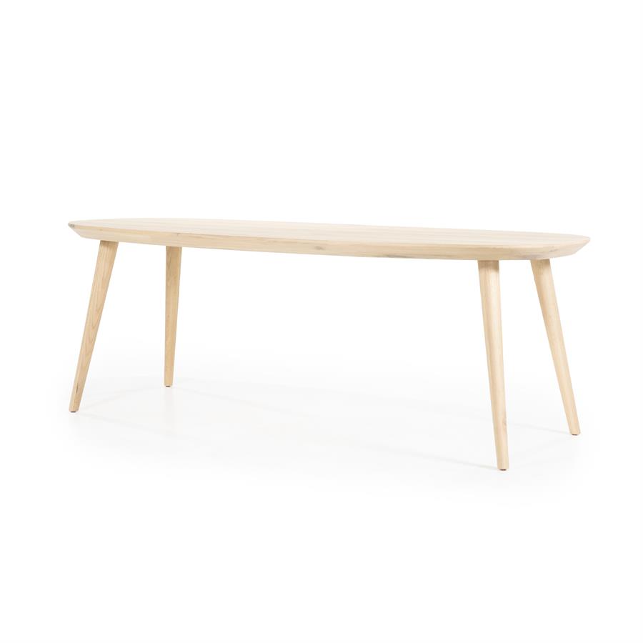 Eettafel Elijah 220x100 cm - naturel - Afbeelding 2