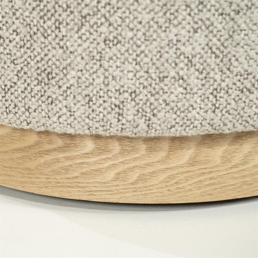 Poef Avah small - taupe Mantz - Afbeelding 3