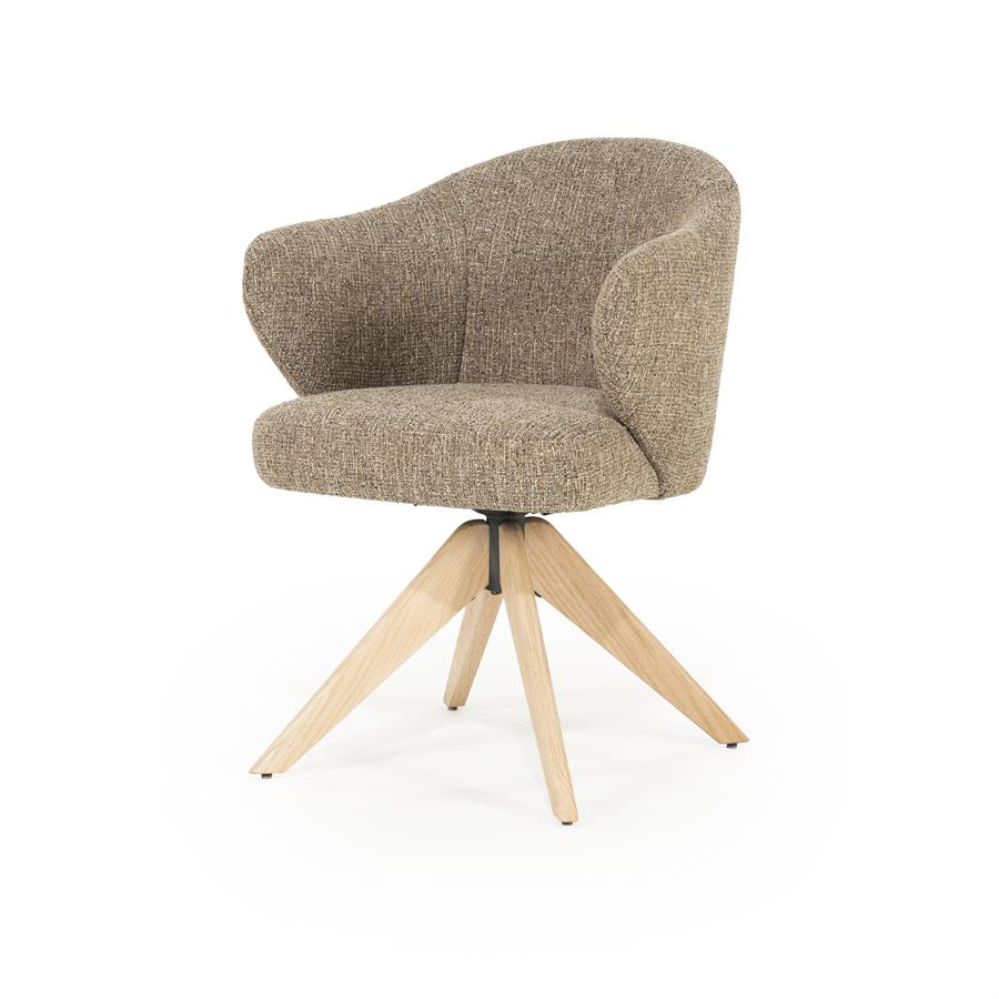 Stoel Connor naturel - bruin Donna