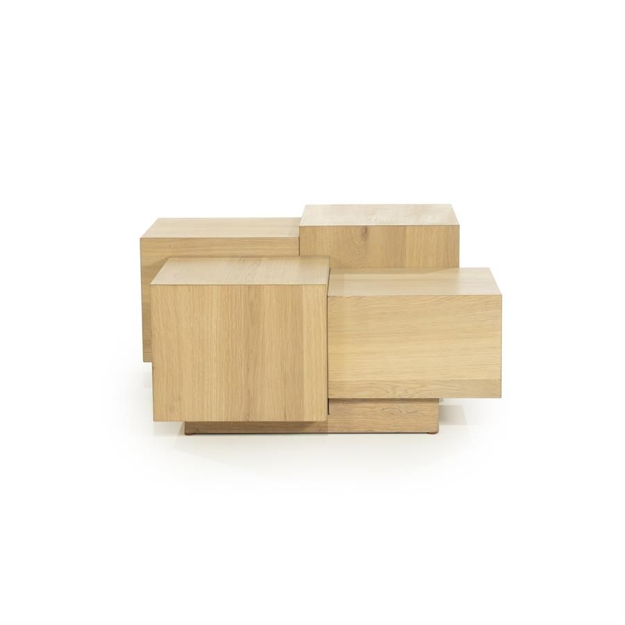 Salontafel Quinten vierkant - naturel