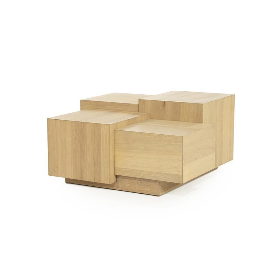Salontafel Quinten vierkant - naturel - Afbeelding 2