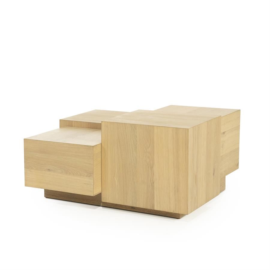 Salontafel Quinten vierkant - naturel - Afbeelding 4