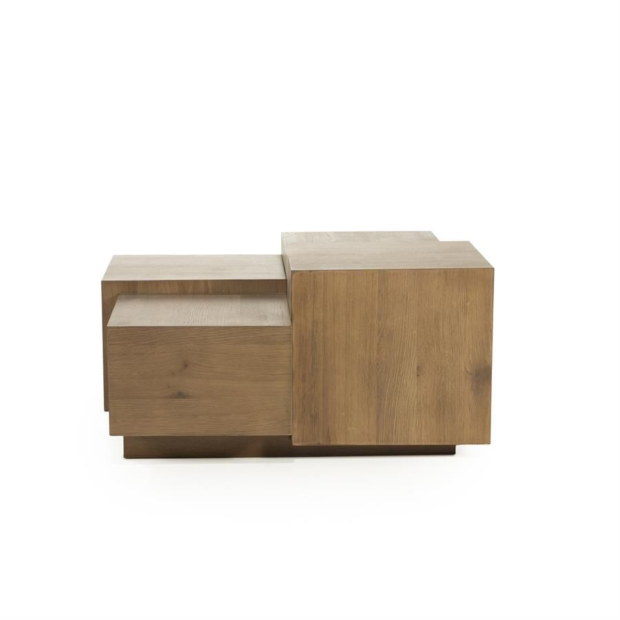 Salontafel Quinten vierkant - bruin - Afbeelding 3
