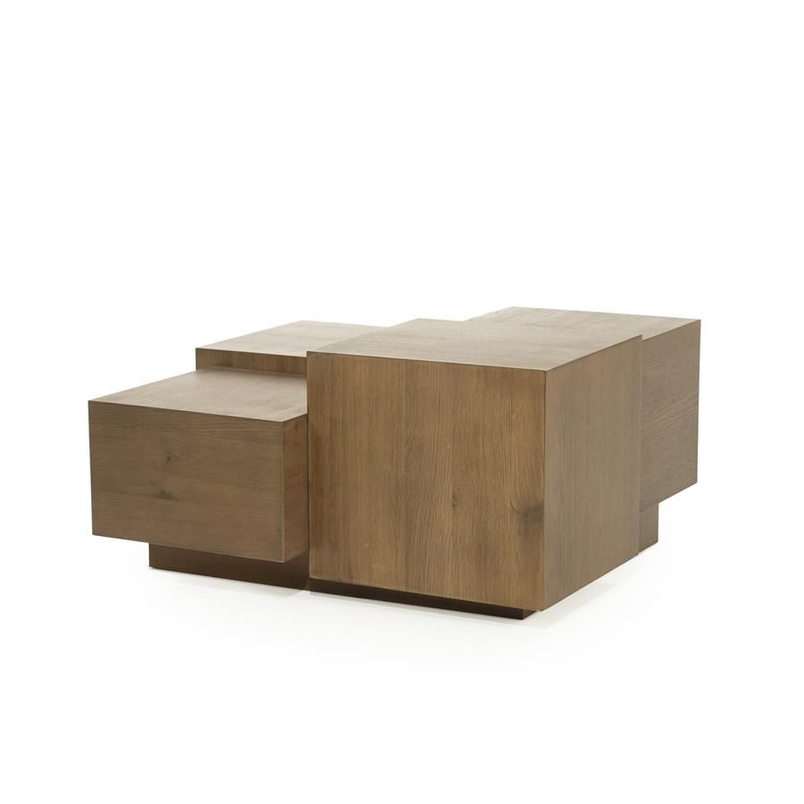 Salontafel Quinten vierkant - bruin - Afbeelding 4