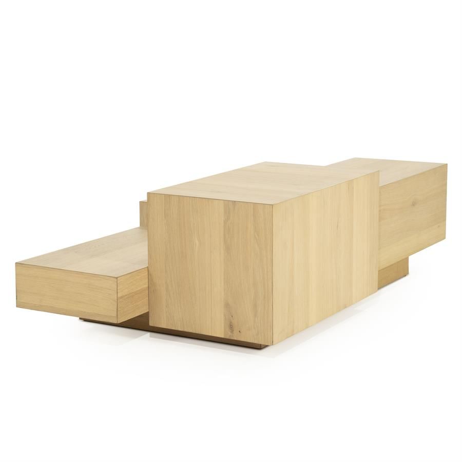 Salontafel Quinten rechthoekig - naturel - Afbeelding 3