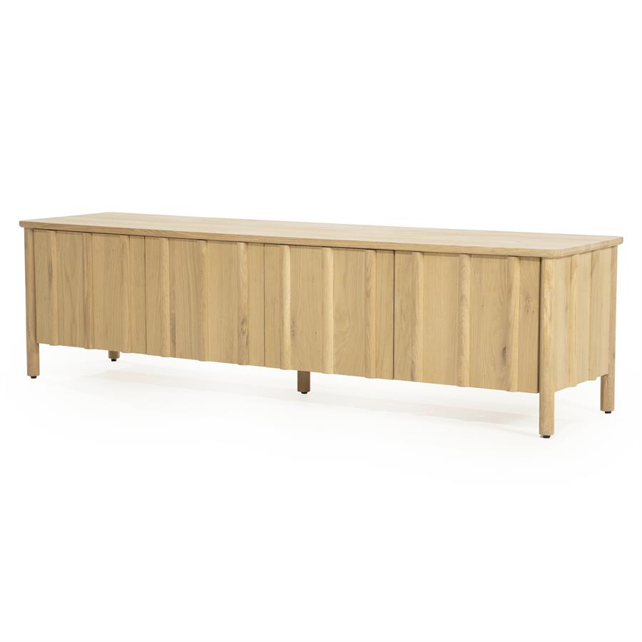 TV meubel Jake 4 drs. - naturel - Afbeelding 2