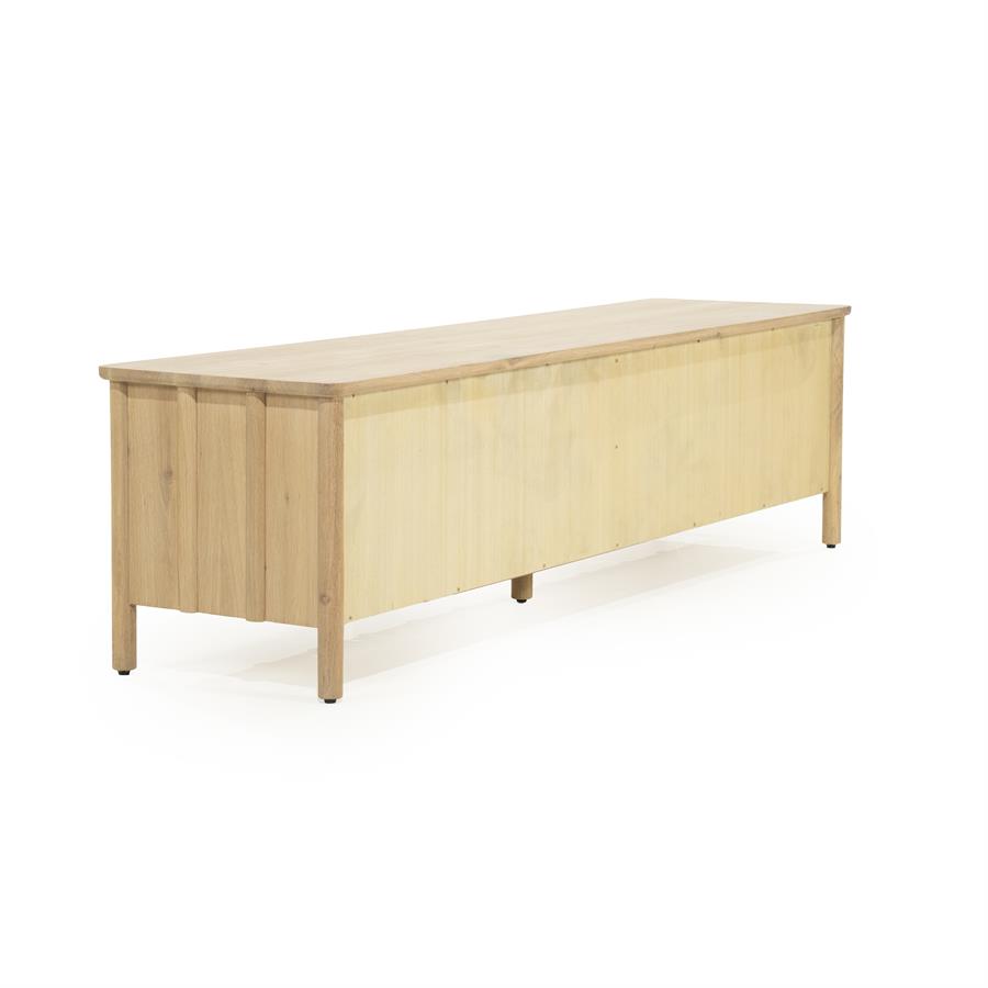 TV meubel Jake 4 drs. - naturel - Afbeelding 4