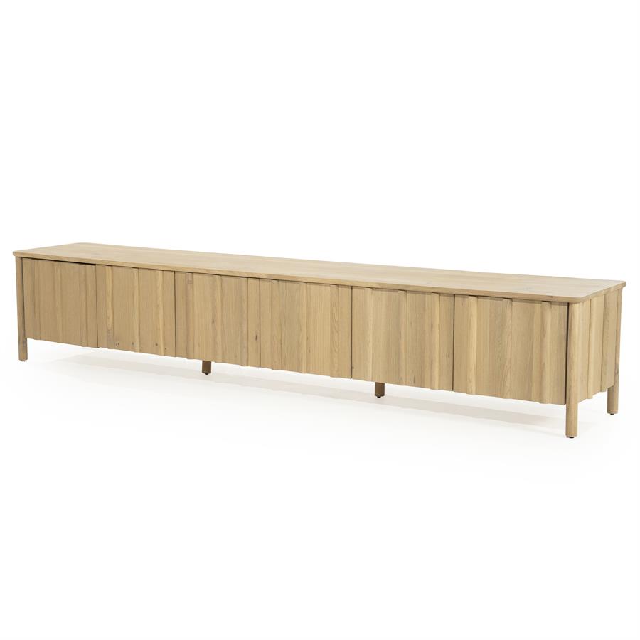 TV meubel Jake 6 drs. - naturel - Afbeelding 2