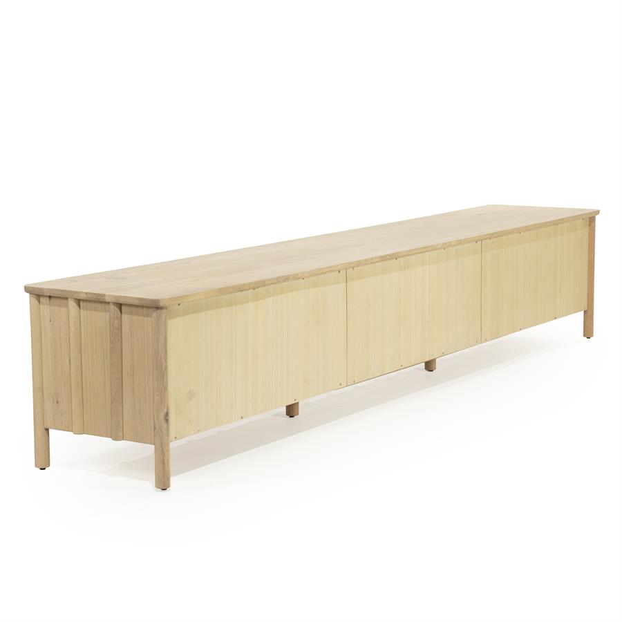 TV meubel Jake 6 drs. - naturel - Afbeelding 4