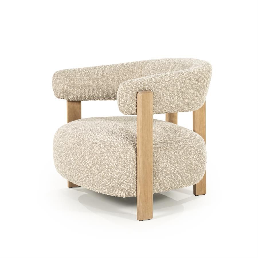 Fauteuil Lola - taupe Hush - Afbeelding 2