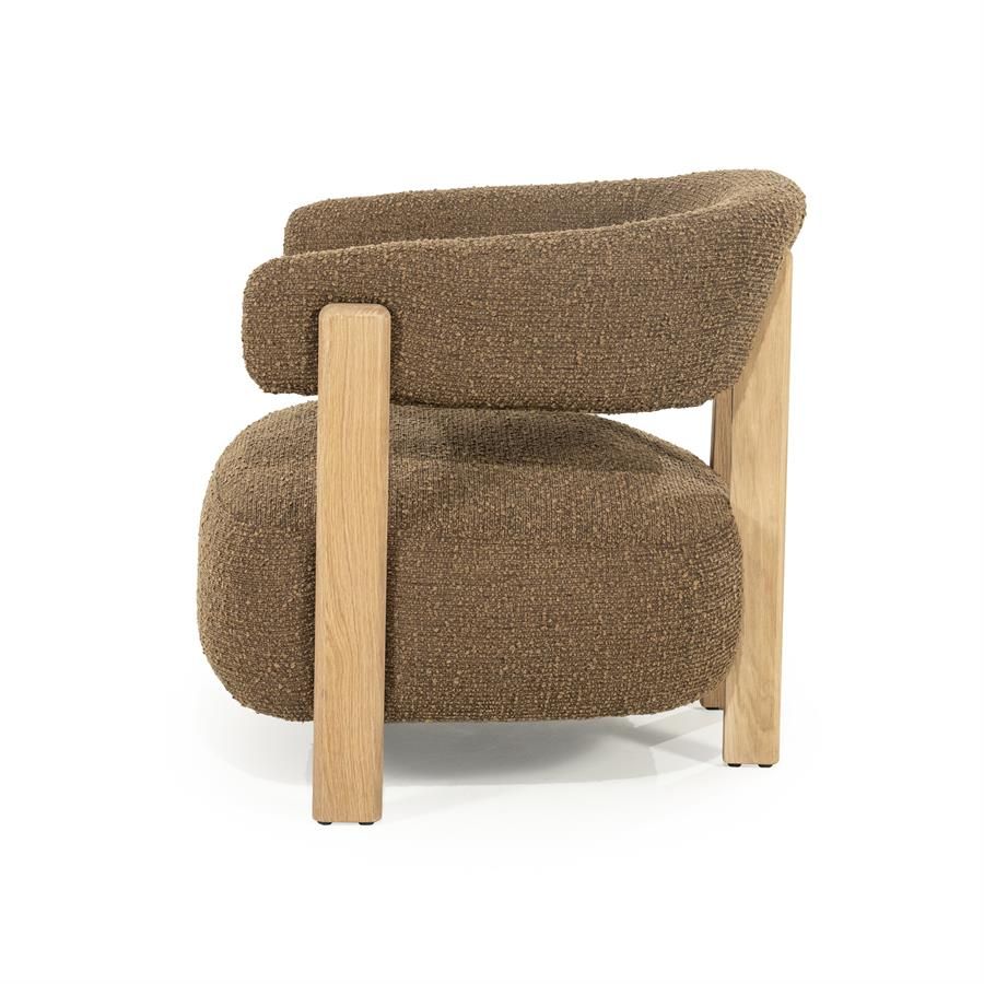 Fauteuil Lola - bruin Hush - Afbeelding 3