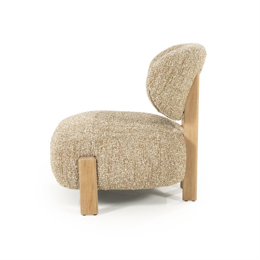 Fauteuil Reza naturel - taupe Bay - Afbeelding 3