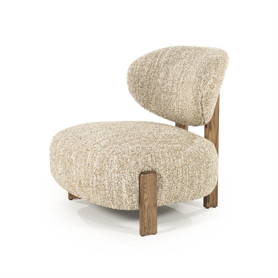 Fauteuil Reza bruin - beige Bay - Afbeelding 2