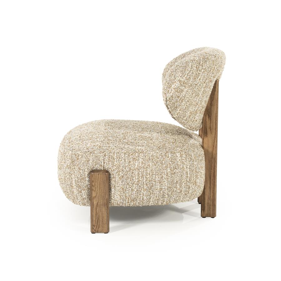 Fauteuil Reza bruin - beige Bay - Afbeelding 3