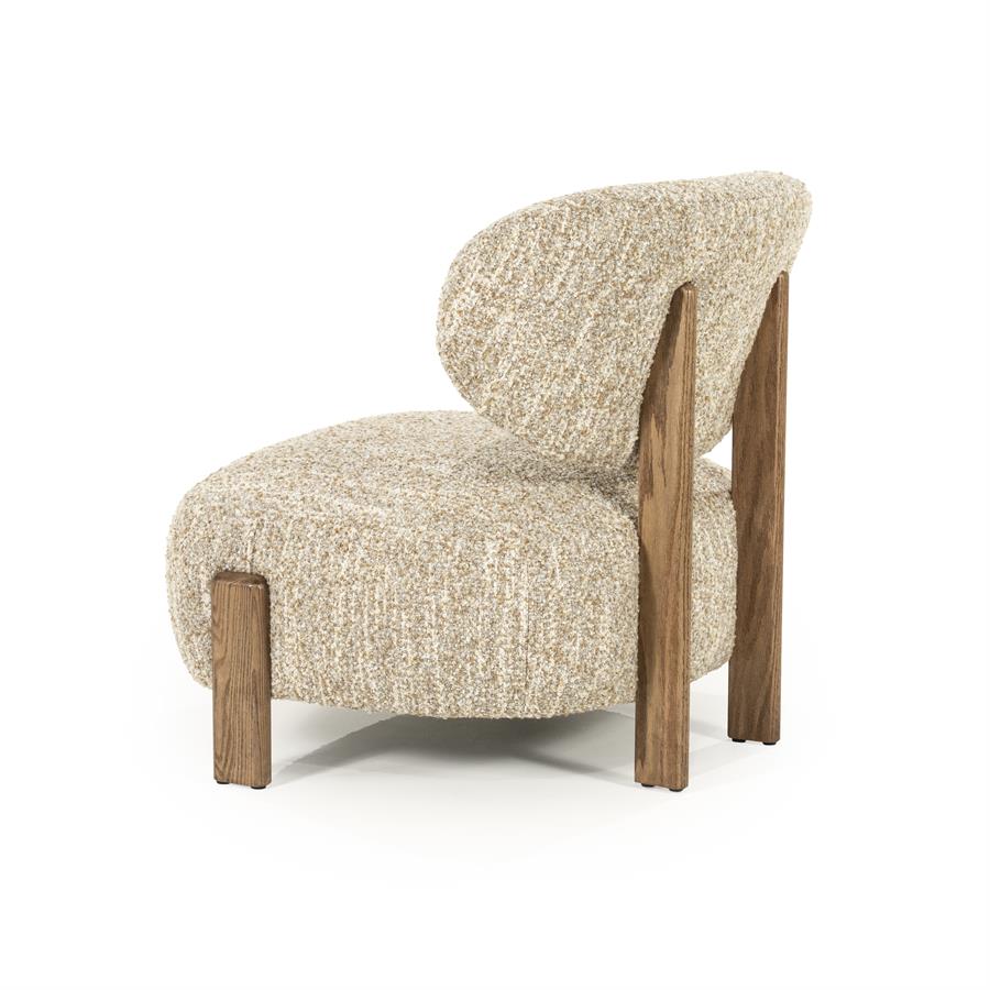 Fauteuil Reza bruin - beige Bay - Afbeelding 4
