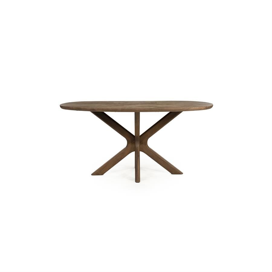 Eettafel Tycho 160x110 cm - lichtbruin