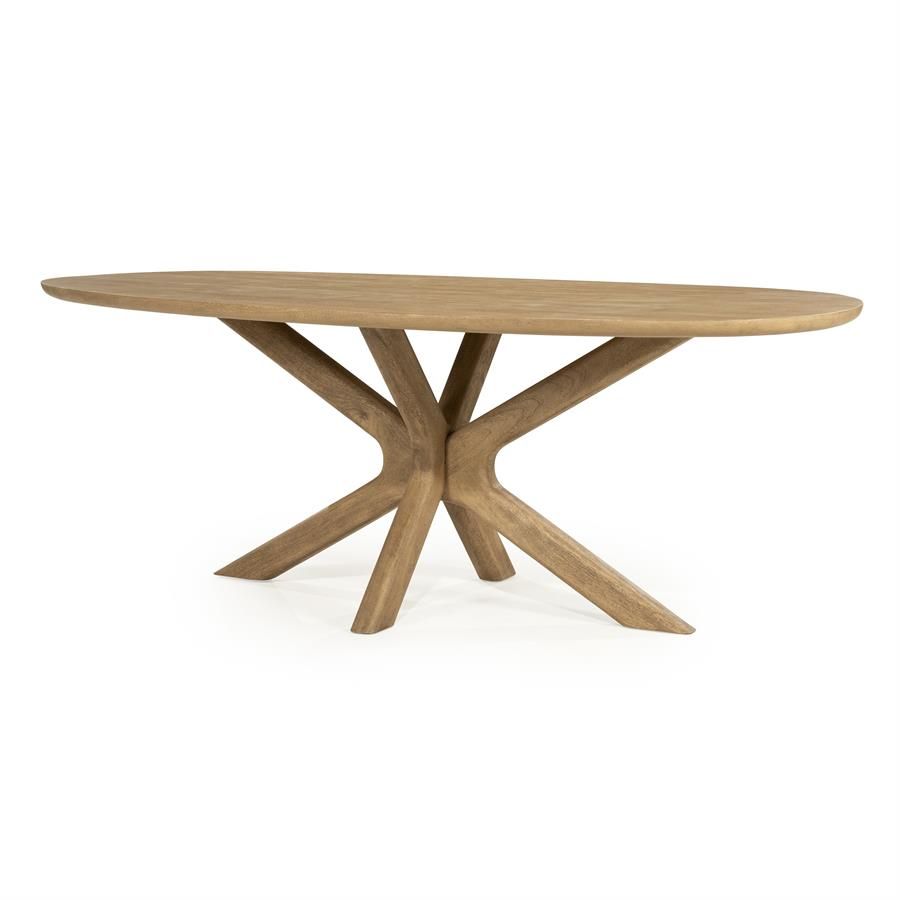Eettafel Tycho 210x110 cm - naturel - Afbeelding 2