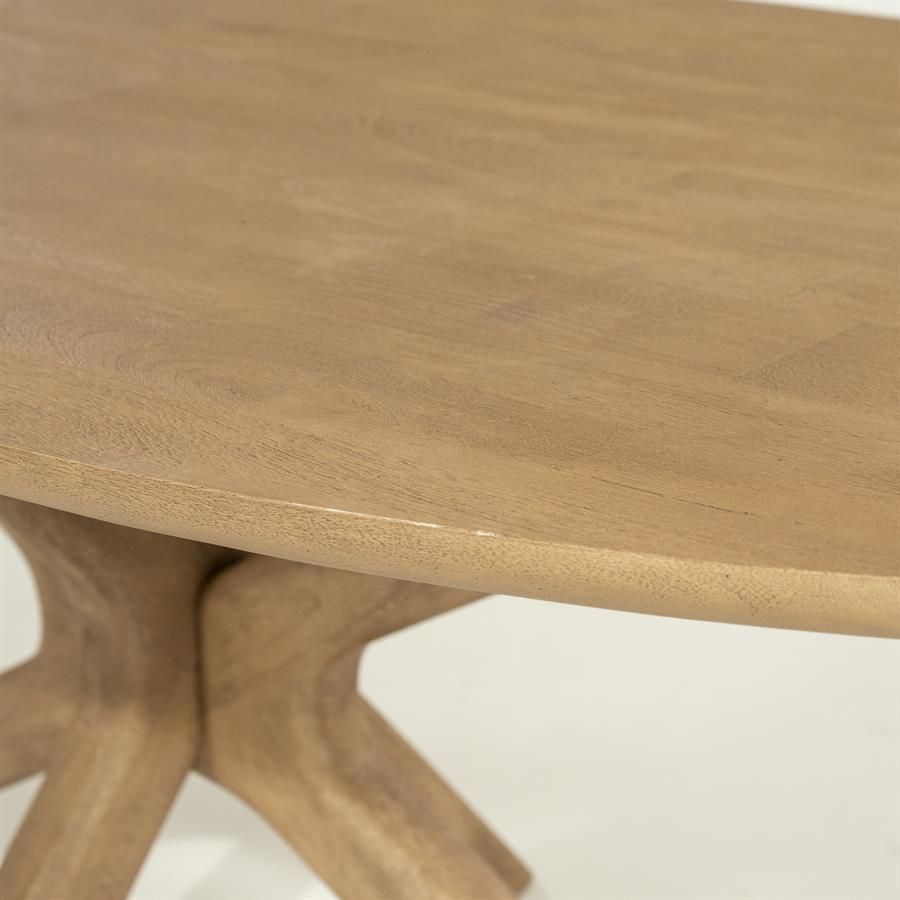 Eettafel Tycho 210x110 cm - naturel - Afbeelding 3