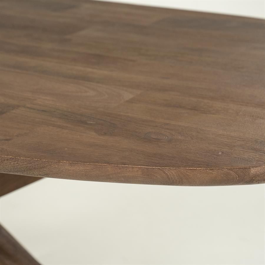 Eettafel Tycho 260x110 cm - lichtbruin - Afbeelding 2