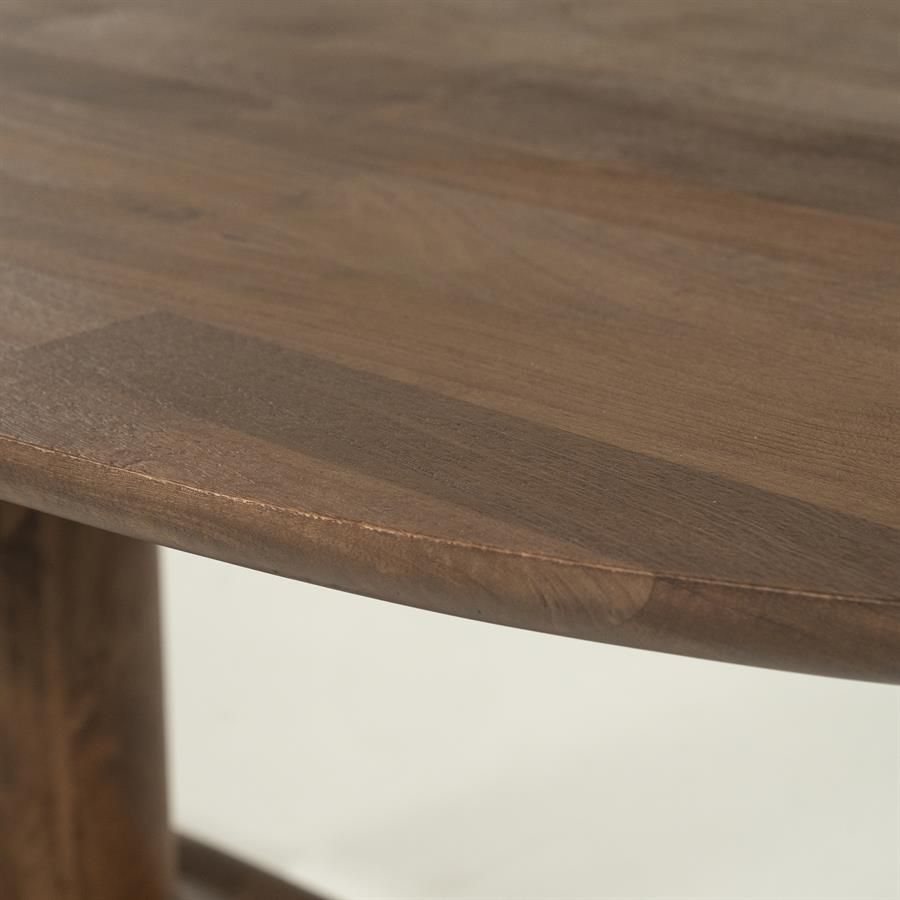 Eettafel Coco 180x110 cm - lichtbruin - Afbeelding 2