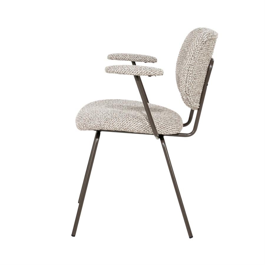Stoel Tibbe met arml - taupe Sava - Afbeelding 3