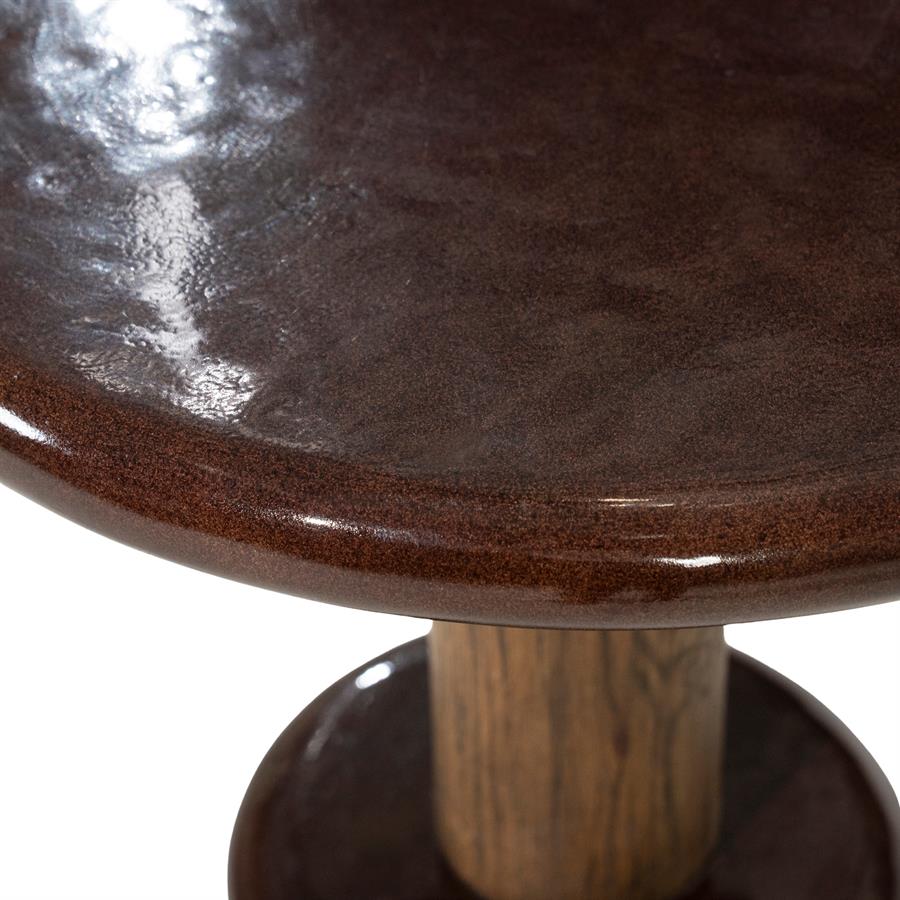 Bijzettafel Kyan - roodbruin - Afbeelding 2