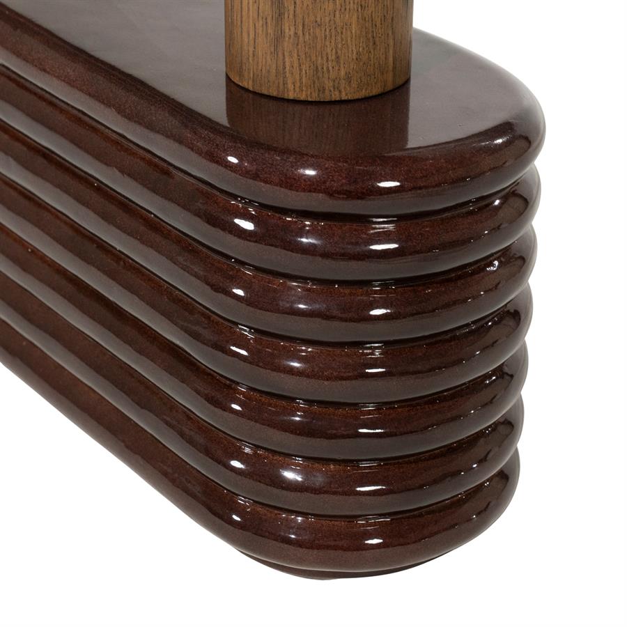 Sidetable Kyan - roodbruin - Afbeelding 4