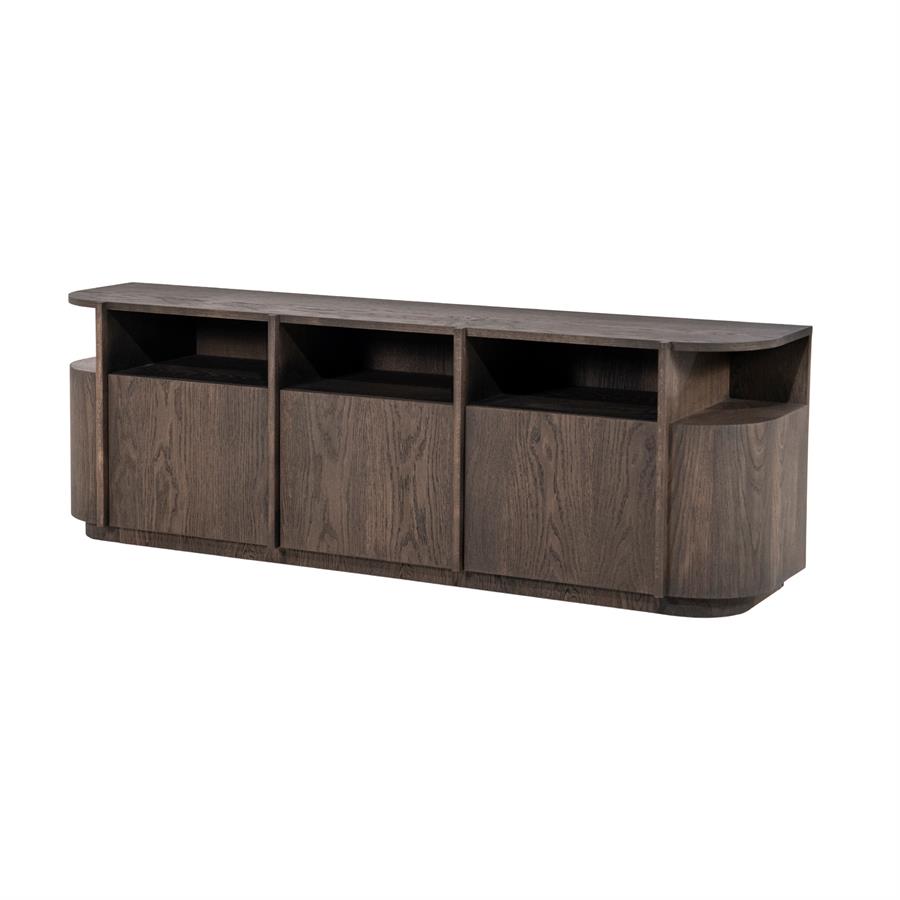 TV meubel Oslo 182 cm - donkerbruin - Afbeelding 2