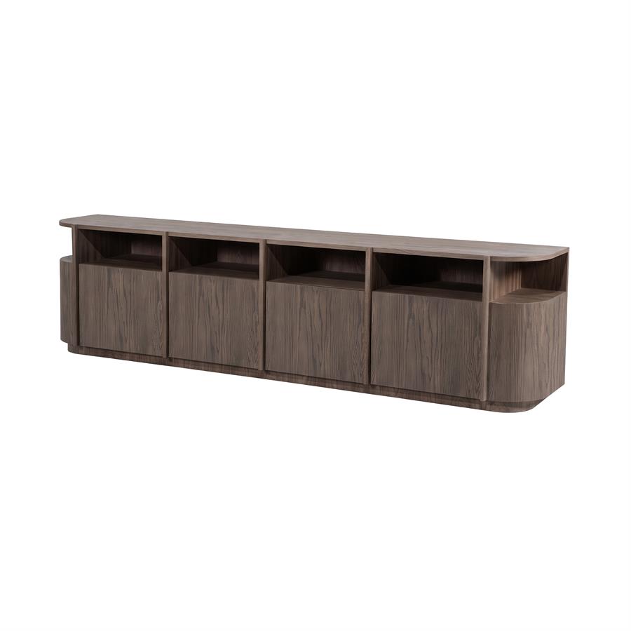 TV meubel Oslo 230 cm - donkerbruin - Afbeelding 2