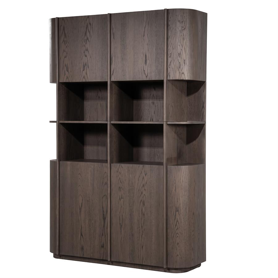 Kabinet Oslo 148x220 cm - donkerbruin - Afbeelding 2