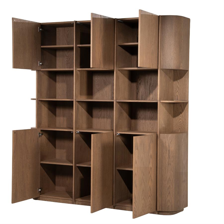 Kabinet Oslo 203x220 cm - lichtbruin - Afbeelding 3