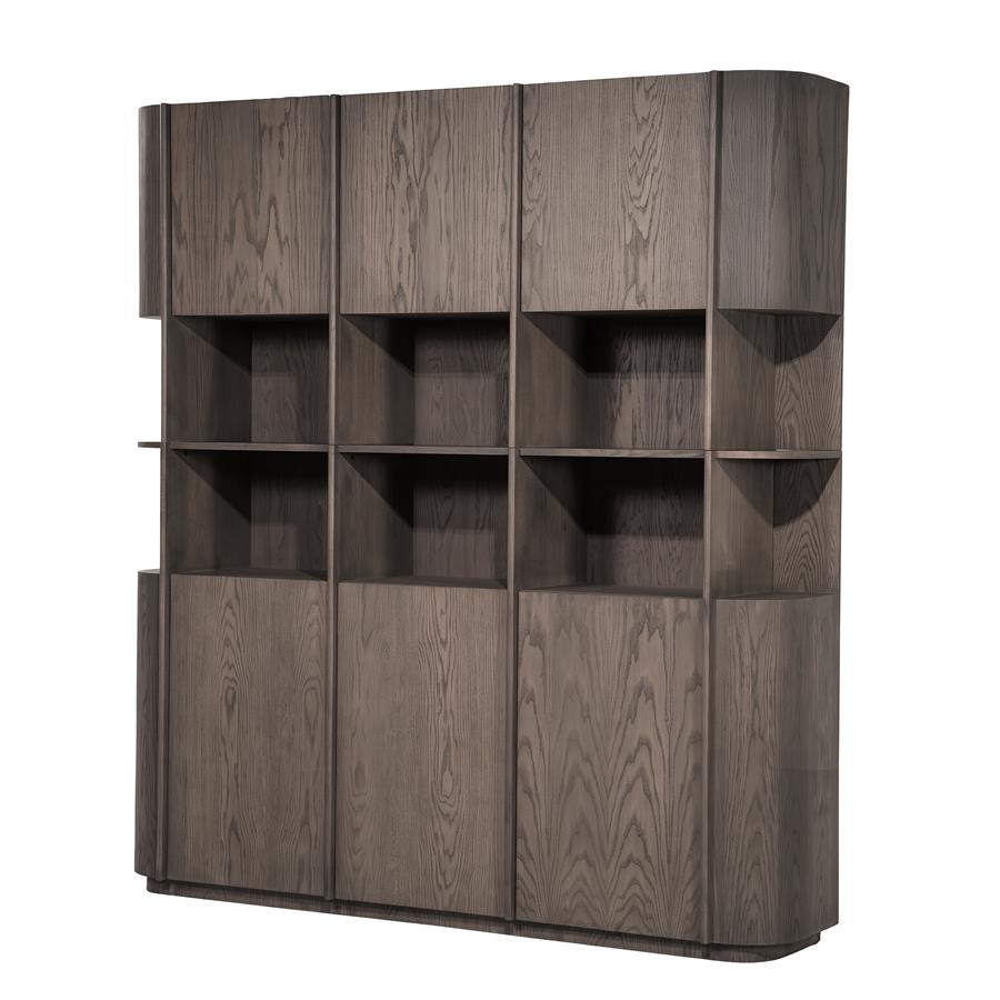 Kabinet Oslo 203x220 cm - donkerbruin - Afbeelding 2