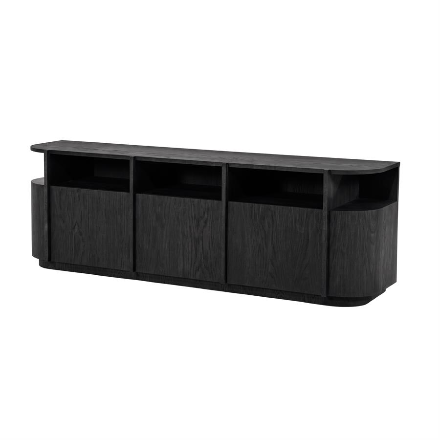 TV meubel Oslo 182 cm - zwart - Afbeelding 2