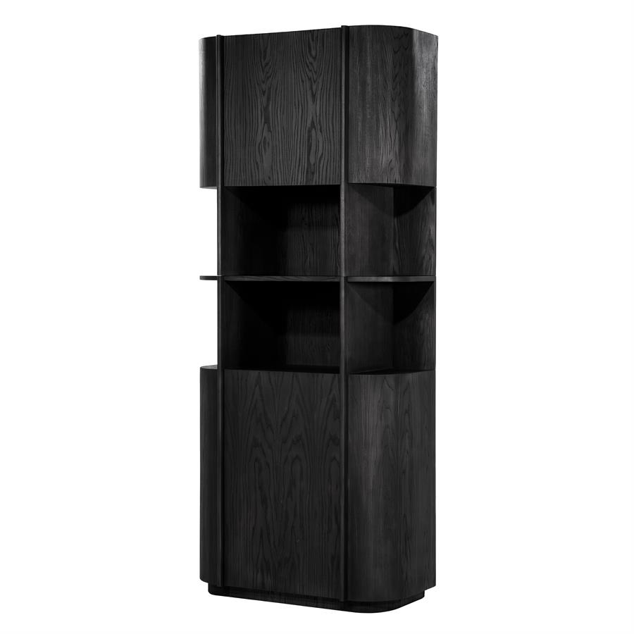 Kabinet Oslo 93x220 cm - zwart - Afbeelding 2