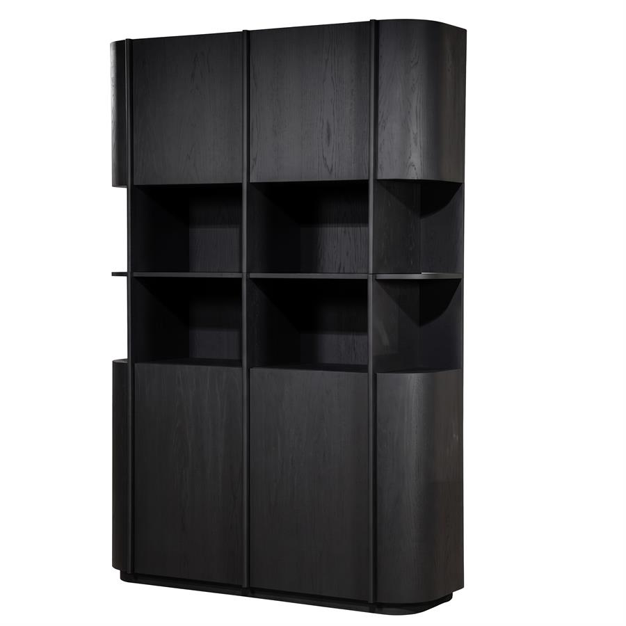 Kabinet Oslo 148x220 cm - zwart - Afbeelding 2
