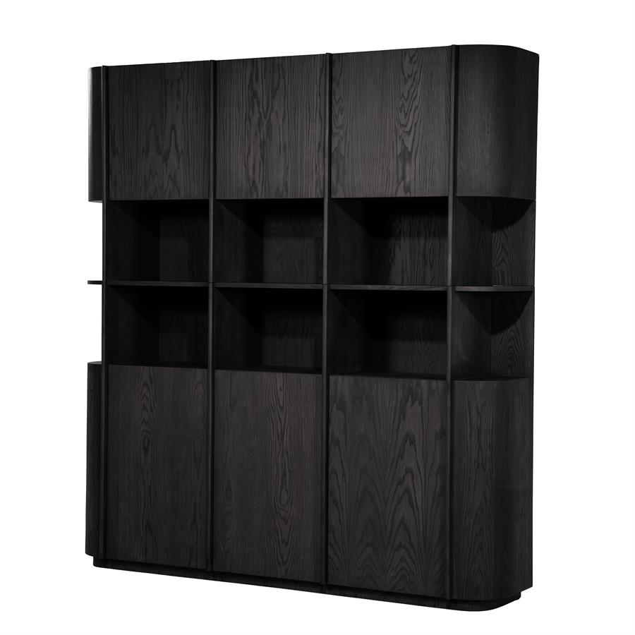 Kabinet Oslo 203x220 cm - zwart - Afbeelding 2