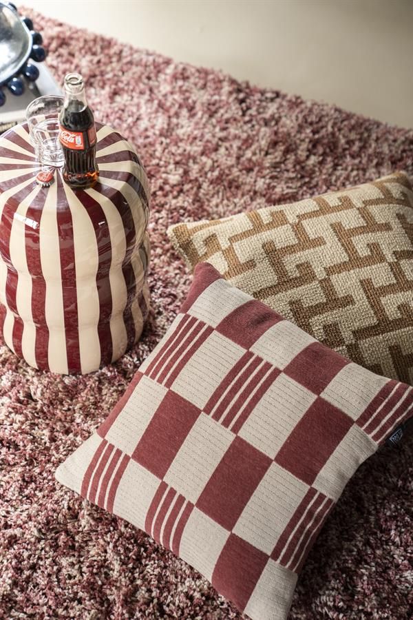 Pillow Twist 45x45 cm - burgundy - Afbeelding 4