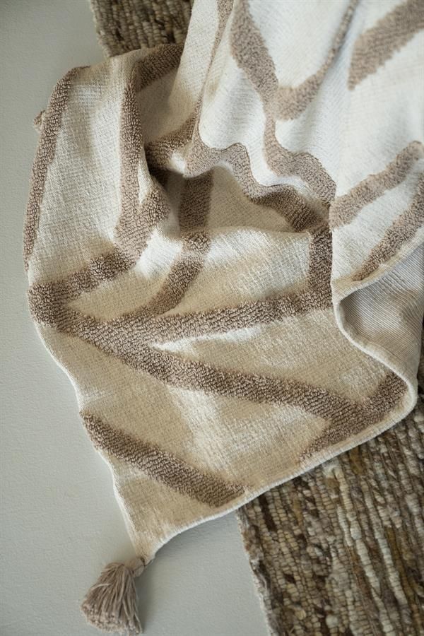 Plaid Majani - taupe - Afbeelding 2