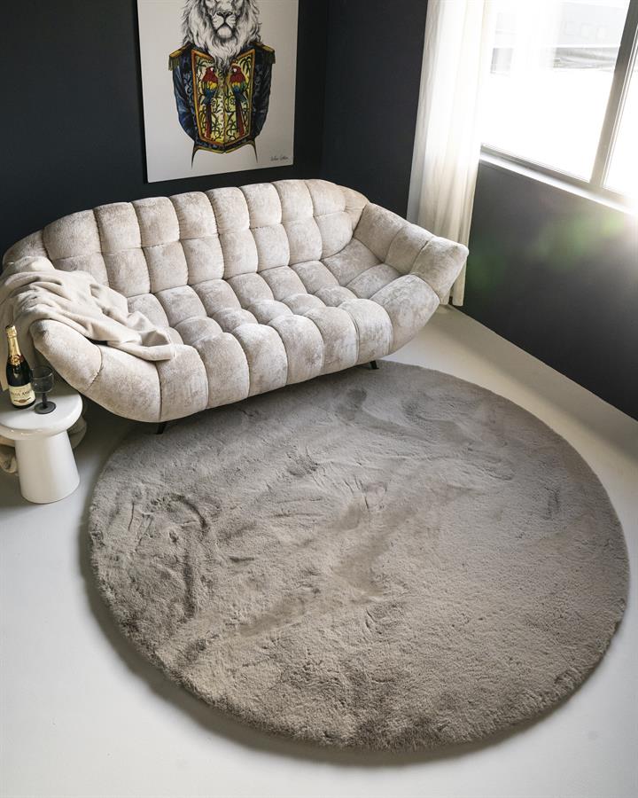 Carpet Zena round - grey - Afbeelding 2