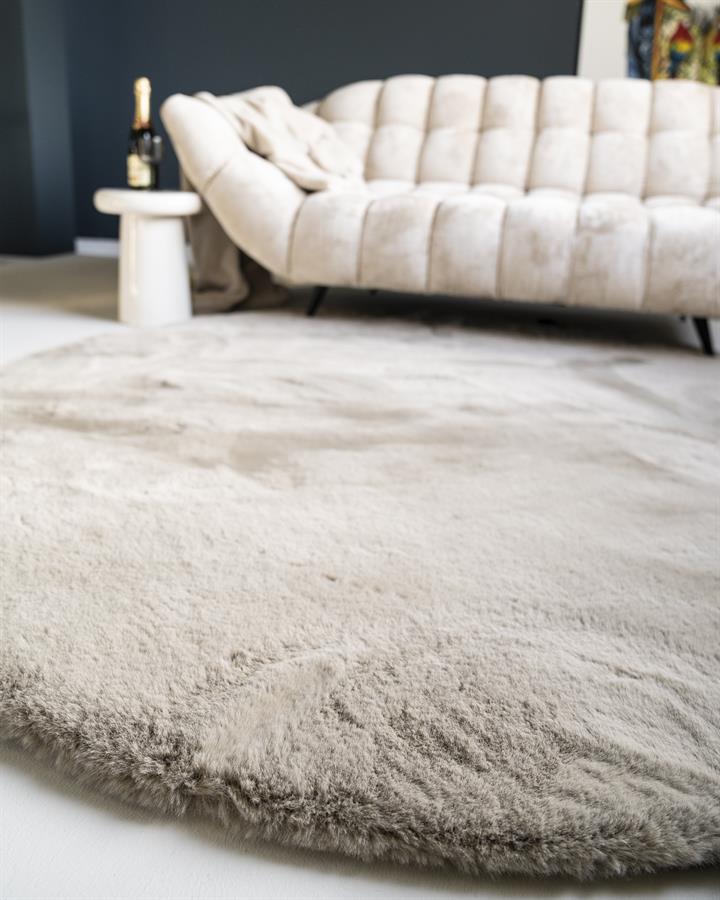 Carpet Zena round - grey - Afbeelding 3