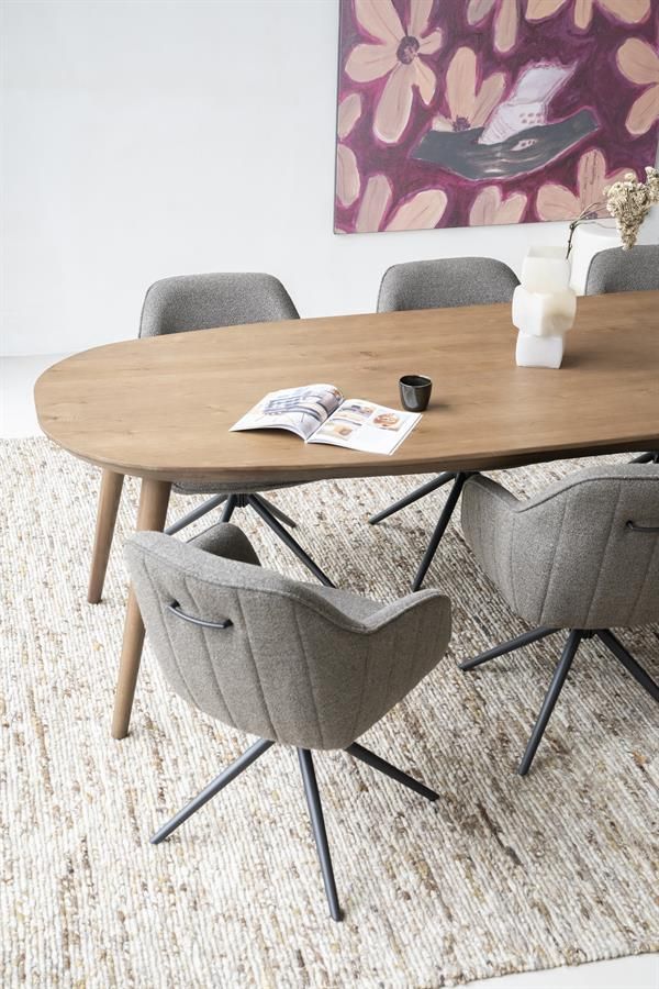 Eettafel Elijah 260x100 cm - bruin
