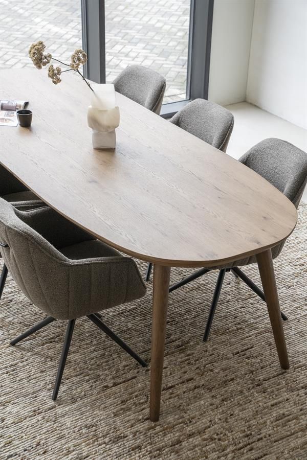 Eettafel Elijah 260x100 cm - bruin - Afbeelding 2