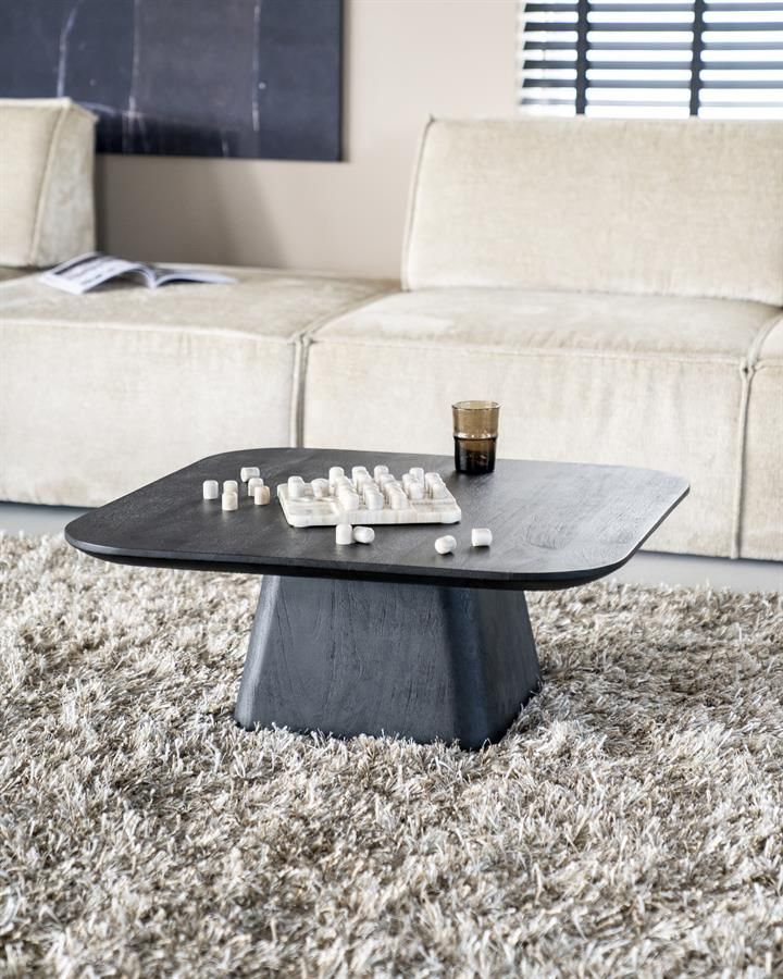 Salontafel Aron vierkant 80x80 - bruin - Afbeelding 3
