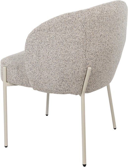 Adele - eetkamerstoel - beige poten - Puente - Stone 09 - Afbeelding 2
