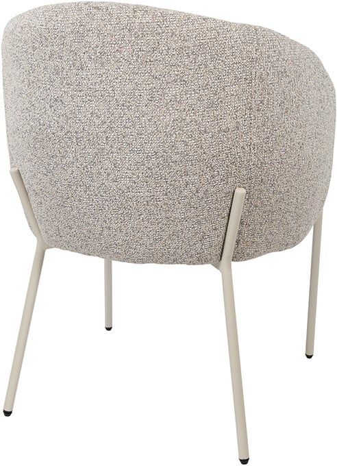 Adele - eetkamerstoel - beige poten - Puente - Stone 09 - Afbeelding 3