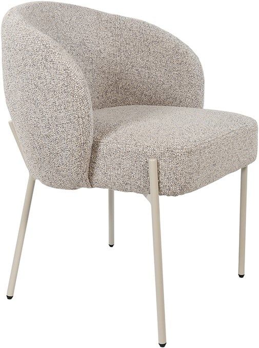 Adele - eetkamerstoel - beige poten - Puente - Stone 09 - Afbeelding 4