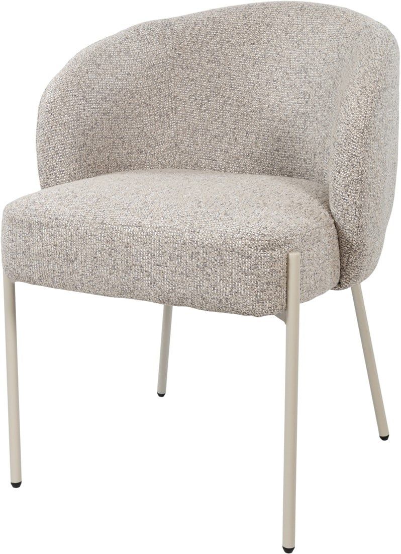 Adele - eetkamerstoel - beige poten - Puente - Stone 09
